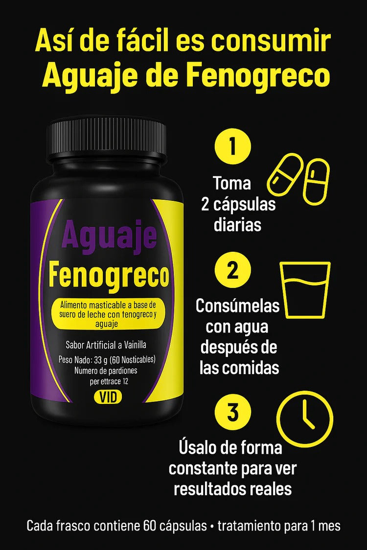 "Compra Aguaje y Fenogreco 100% Natural – Envíos a Toda Colombia"
